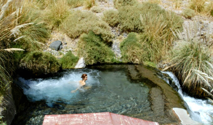 Chile - Thermal baths in the Atacama Desert